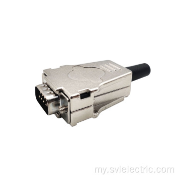 D-Sub 9 Pin အထီး connector